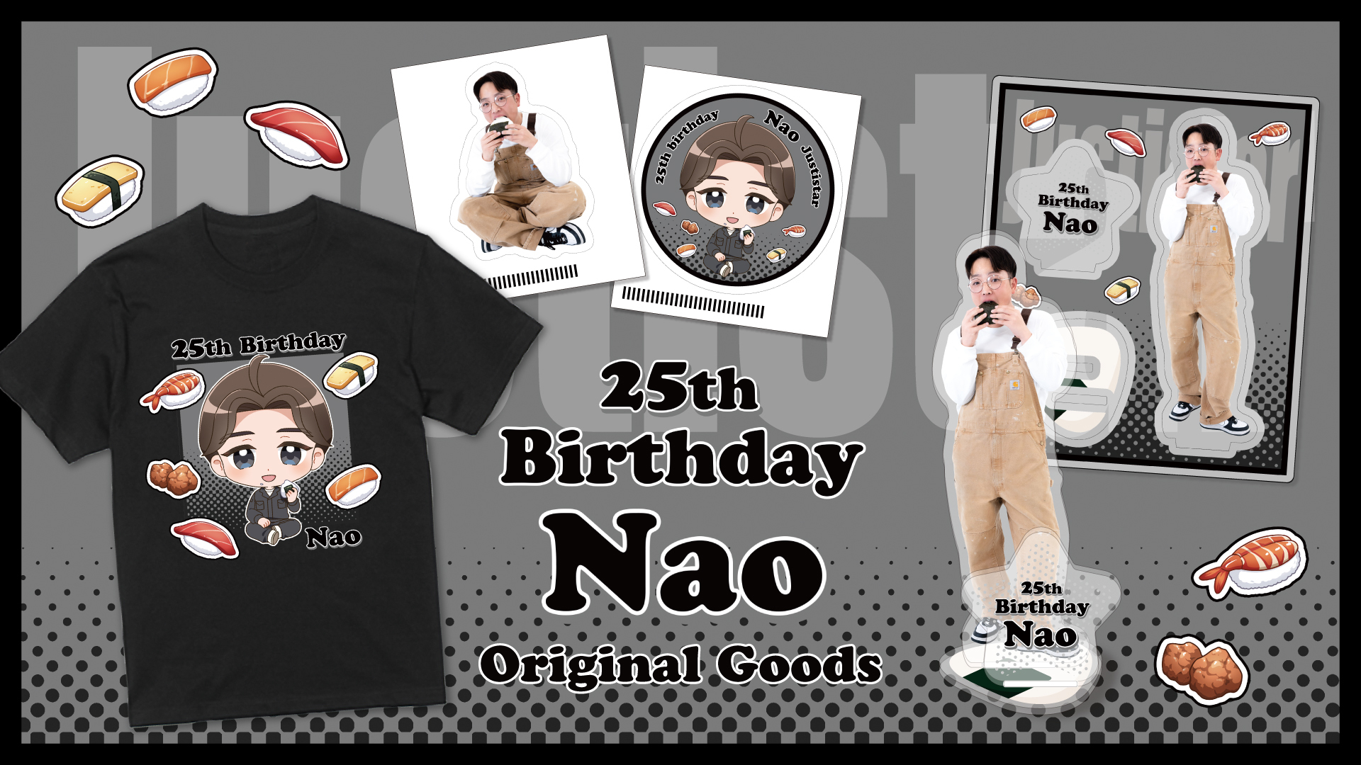 ジャスティスターの生誕グッズが販売開始!! 