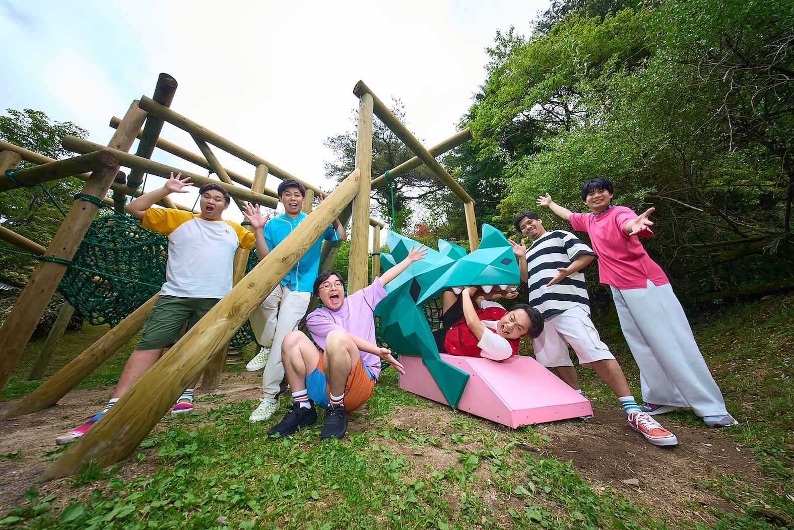 六甲山アスレチックパークGREENIA（グリーニア）新アスレチックエリア 『Mt.Kingdom（マウント・キングダム）』２０２５年７月１９日(土)オープン！フィッシャーズの広告撮影第２弾にも密着！ 